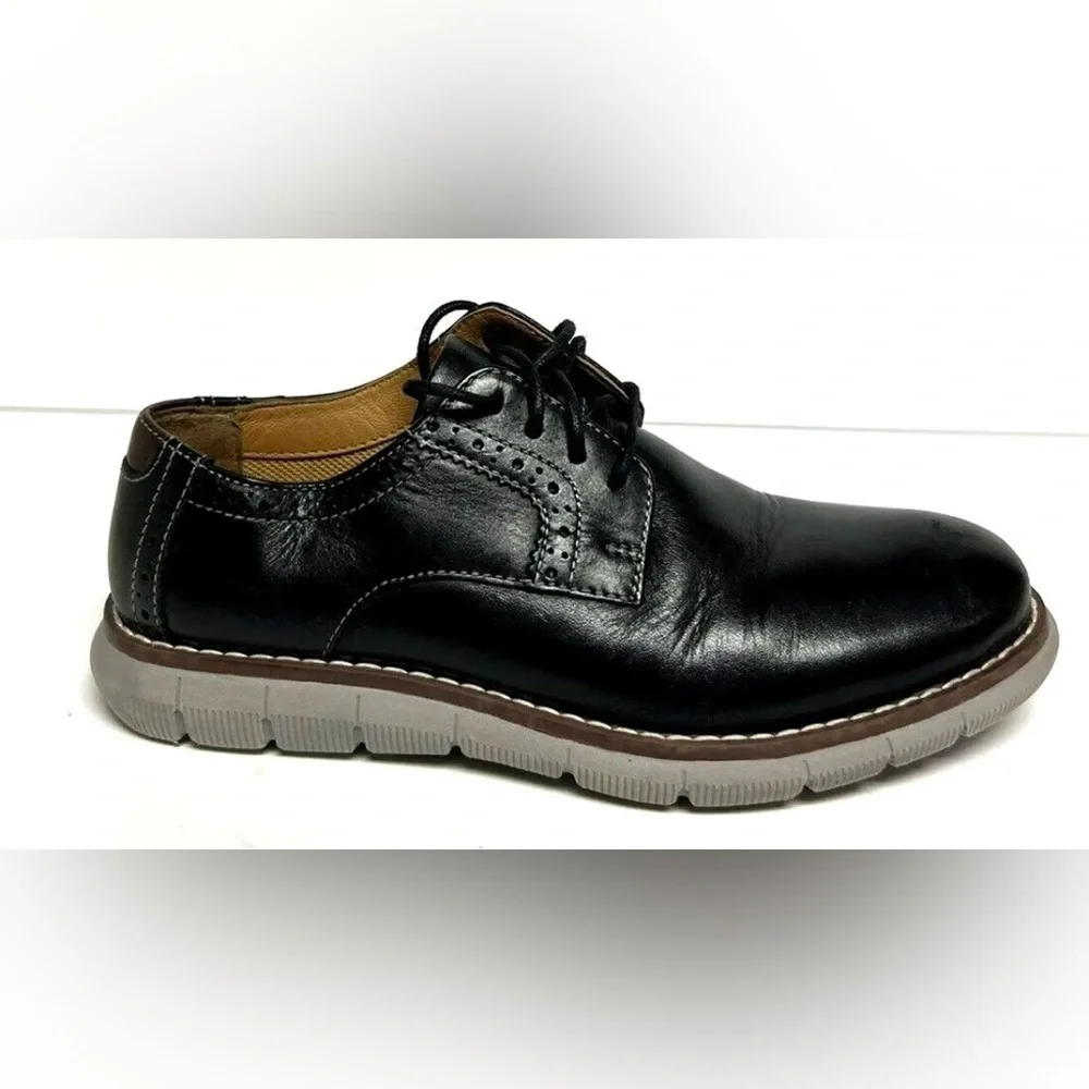 Johnston Murphy Boys Holden Plain Toe Oxford Black Size 1 M Big Kid